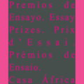 Premios de Ensayo Casa África