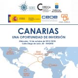 Canarias, una oportunidad de inversión. A celebrar el miércoles 14 de octubre en la sede de la CEOE, Madrid. Inscripción abierta
