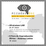AfroLatam LAB. II Foro de coproducción África–América Latina. A celebrar en enero 2018. Convocatoria de proyectos abierta hasta el 20 de noviembre