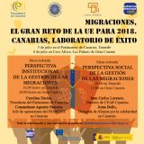 Migraciones, el gran reto de la UE para 2018. Canarias, laboratorio de éxito. 5 y 6 de julio en Canarias