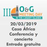 Conferencia y concierto en el marco del III O&G Meeting Day. El 20 de marzo a partir de las 19h en Casa África