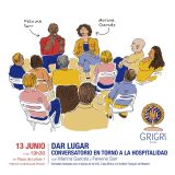 Dar Lugar. Conversatorio en torno a la hospitalidad. El jueves 13 de junio a las 19:30h en Plaza de Letras, 1. Madrid
