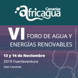 Africagua 2019. VI Foro de agua y energías renovables. 13 y 14 de noviembre en Fuerteventura. Inscripción abierta