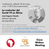 Conferencia-La evolución del Covid19 en África. 23 de mayo de 2020 a las 17h (hora peninsular)