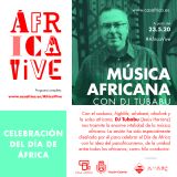 Sesión de Música Africana a cargo de DJ TUBABU. El sábado 23 de mayo