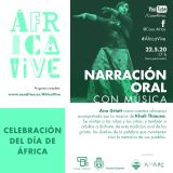 Cuentos africanos con Ana Griott y música de los Hermanos Thioune. Narración oral en línea. 22 y 29 de mayo para toda la familia y el 5 de junio solo para adultos