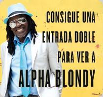 Haz clic y consigue una entrada doble para ver a Alpha Blondy