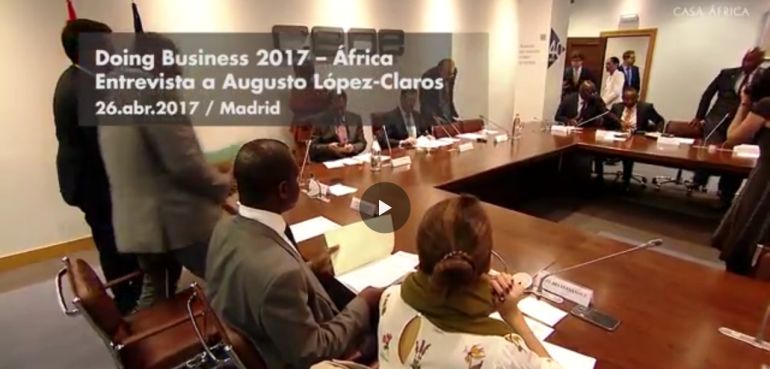 Entrevista a Augusto López-Claros durante la presentación del informe 'Doing Business 2017'