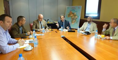 La directiva del Colegio de Agentes Comerciales de Las Palmas visita Casa África