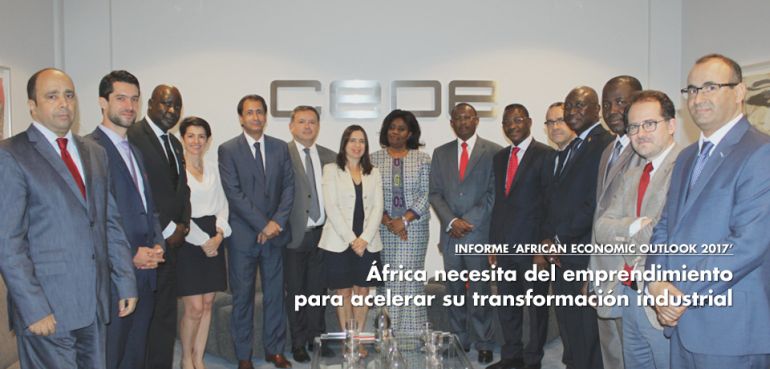Nota de prensa sobre la presentación del informe 'Perspectivas Económicas de África 2017' que tuvo lugar esta mañana en Madrid
