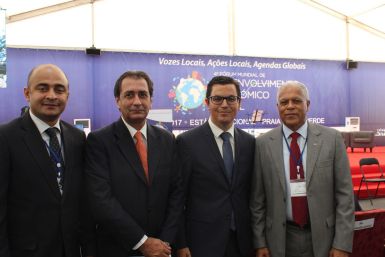 Luis Padrón acompaña al vicepresidente del Gobierno de Canarias en el FED de Cabo Verde