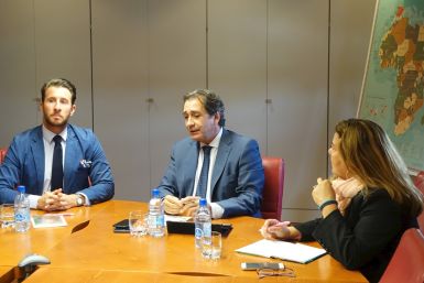 El nuevo delegado de Fucaex en Cabo Verde, Jorge Cologan, visita Casa África