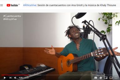 2ª sesión de cuentacuentos con Ana Griott y la música de Khaly Thioune