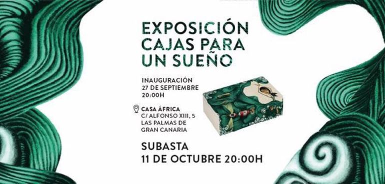 Cajas para un sueño. Subasta el 11 de octubre de 2019 en Casa África en beneficio de Aldeas Infantiles en Senegal