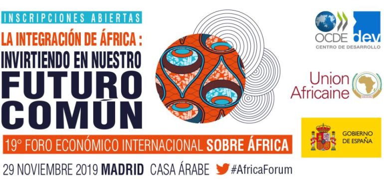 XIX Foro Económico Internacional sobre África. El 29 de noviembre de 2019 en la sede de Casa Árabe en Madrid