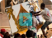 Performance de Mizerables Graff en Casa África