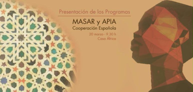 Presentación de los programas APIA y Masar de la Cooperación Española