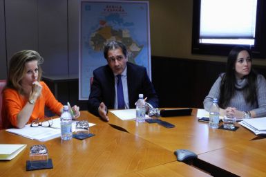 La Embajadora de España en Cabo Verde, Caridad Batalla, en Casa África