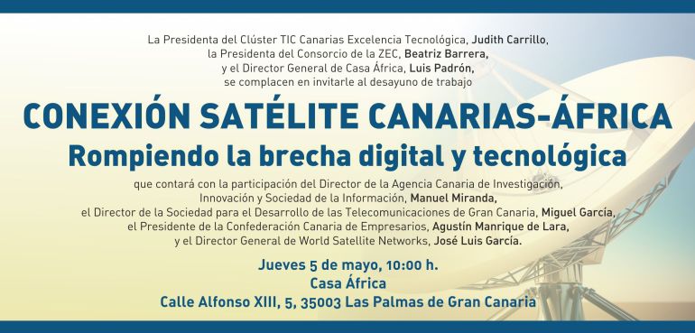 Conexión satélite Canarias-África. Rompiendo la brecha digital y tecnológica