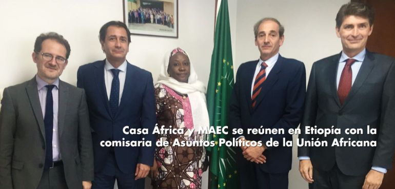Casa África y MAEC se reúnen en Etiopía con la comisaria de Asuntos Políticos de la Unión Africana