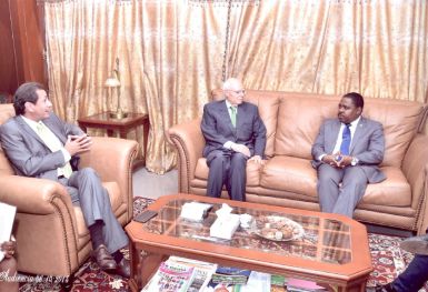 Luis Padrón, de visita institucional en Guinea Ecuatorial