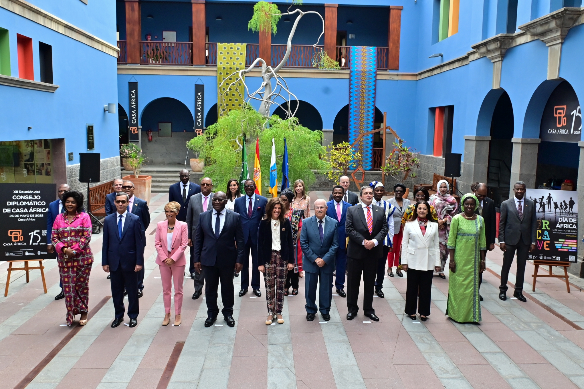 Foto de familia. Consejo Diplomático de Casa África 2022