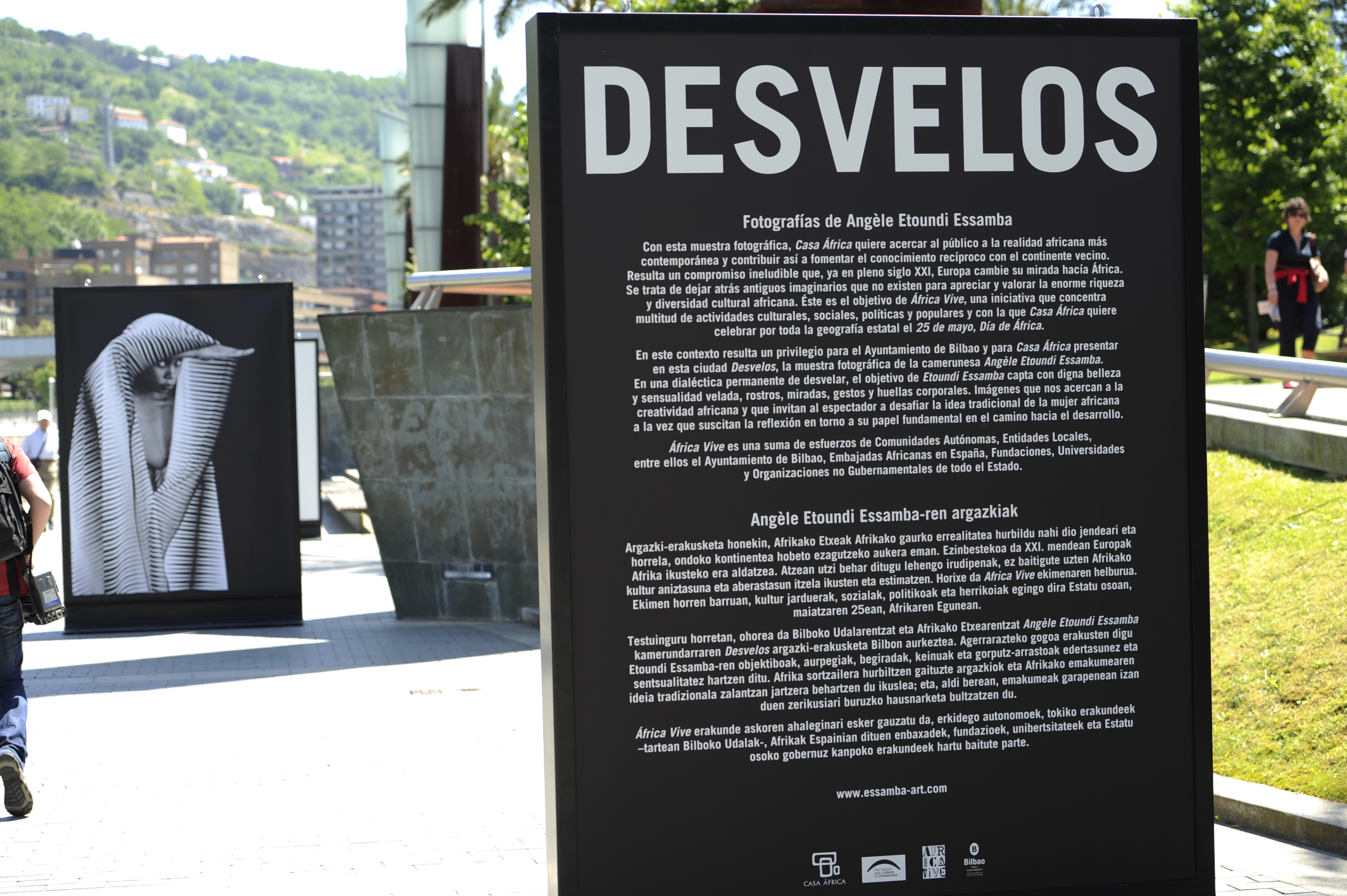 Vista de la exposición en calle