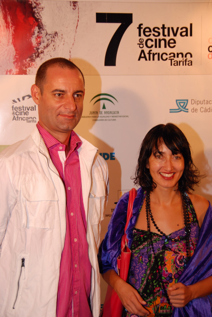 4. Eloisa Vaello Marco. I Festival de Cine en Guinea Ecuatorial, y Juan Jaime, Jefe del Área de Cultura y Educación de Casa África