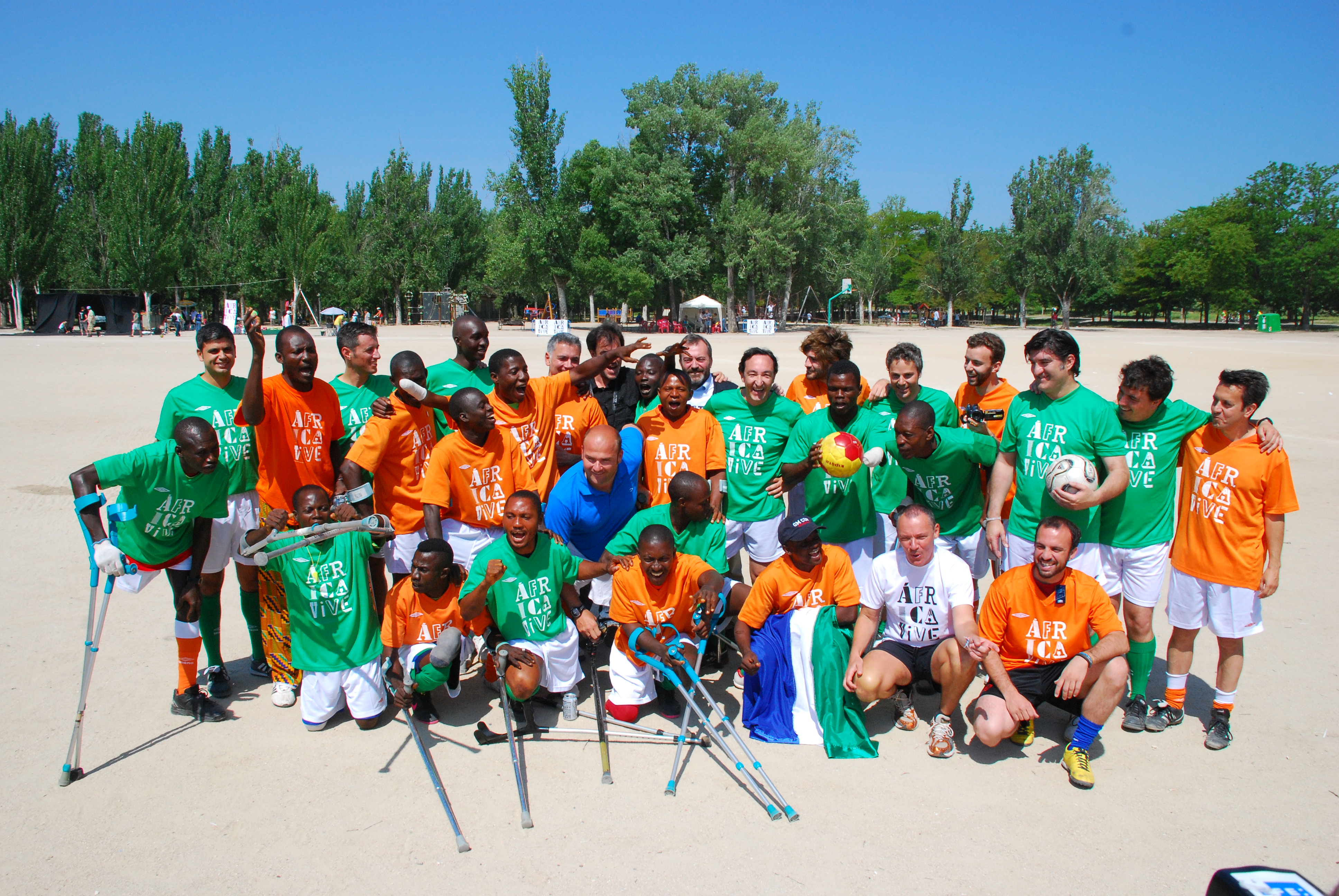 51. Partido de One Goal con periodistas en la Casa de Campo
