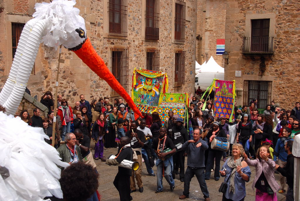 47. Pasacalles en Cáceres, WOMAD 2010