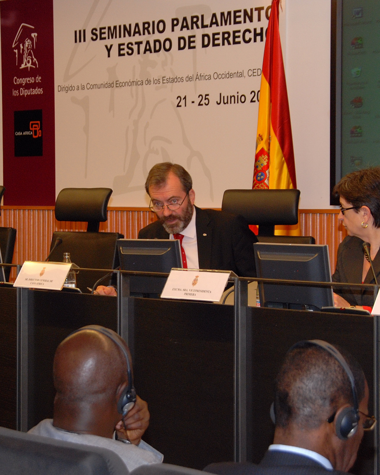 11. Ricardo Martínez Vázquez, Director General de Casa África y Teresa Cunillera i Mestres, Vicepresidenta Primera del Congreso de los Diputados . Madrid