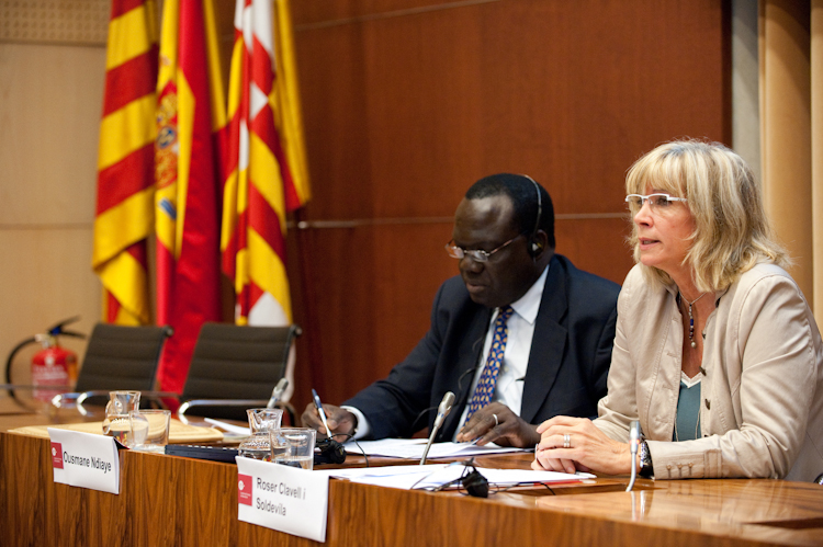 7. Ousmane Ndiaye, Representante regional para África de la Organización Mundial del Turismo y Roser Clavell i Soldevilla, Viceconsejera de Asuntos Exteriores y Cooperación de la Generalitat de Catalunya