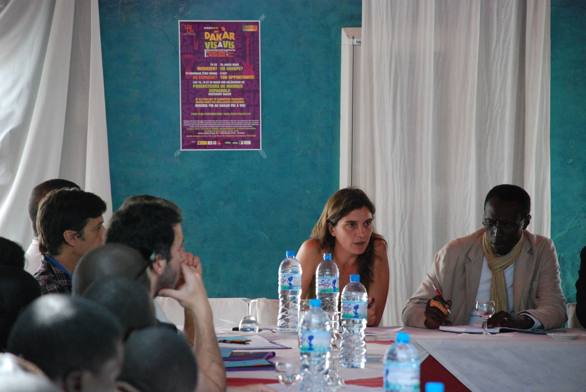 12. Reunión con los productores españoles en Dakar. Ainhoa Fábrega. Asesora Ejecutiva de Casa África