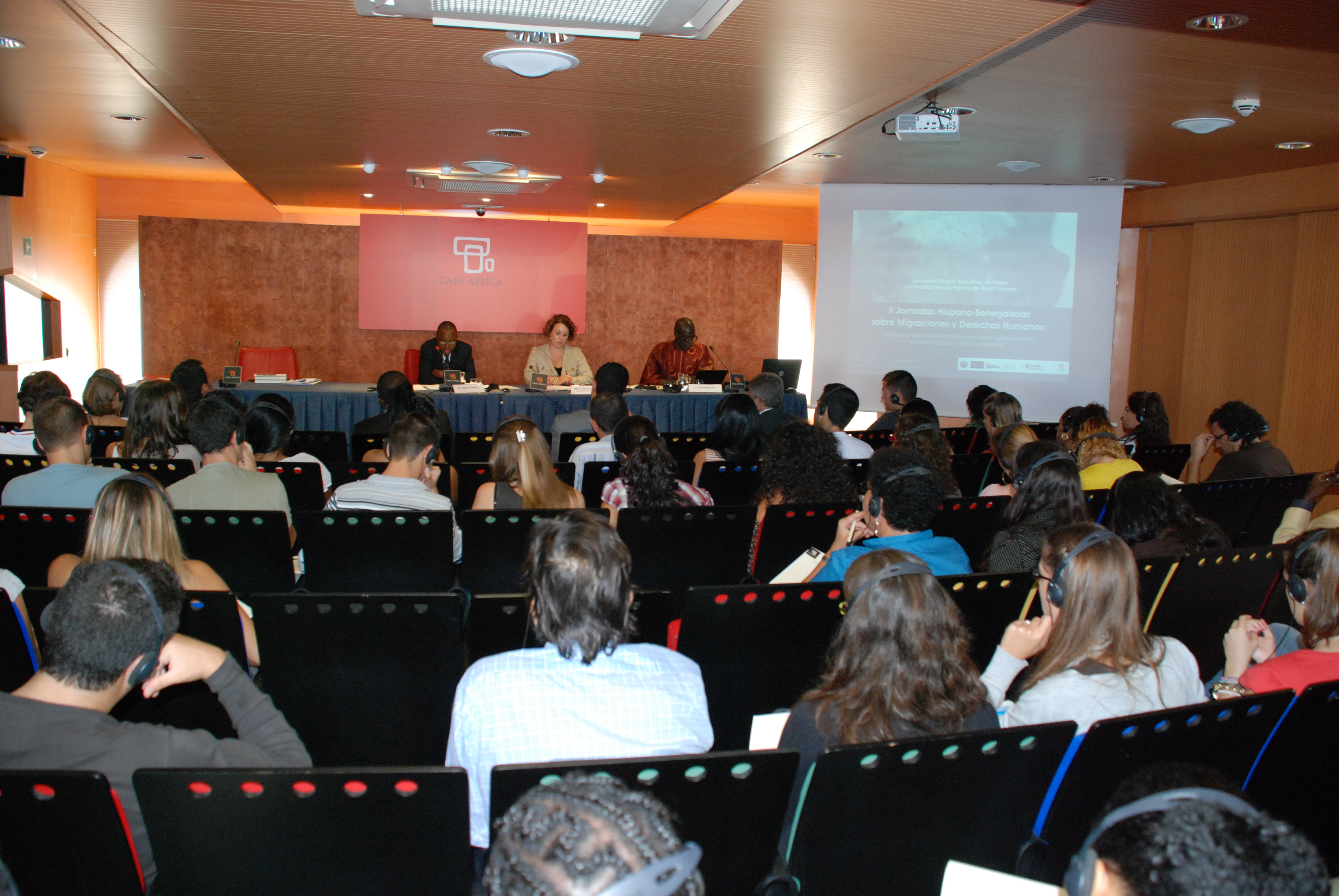 9. Amadou Tidiane Ly, Universidad Cheikh Anta Diop de Dakar, Carmen Grau Pineda, Coordinadora de las Jornadas y Papa Demba Fall, Universidad Cheikh Anta Diop de Dakar
