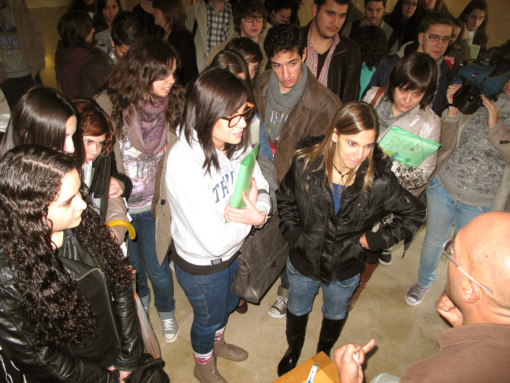 5. Carlos Cordero con los alumnos de  la Universidad de Santiago de Compostela