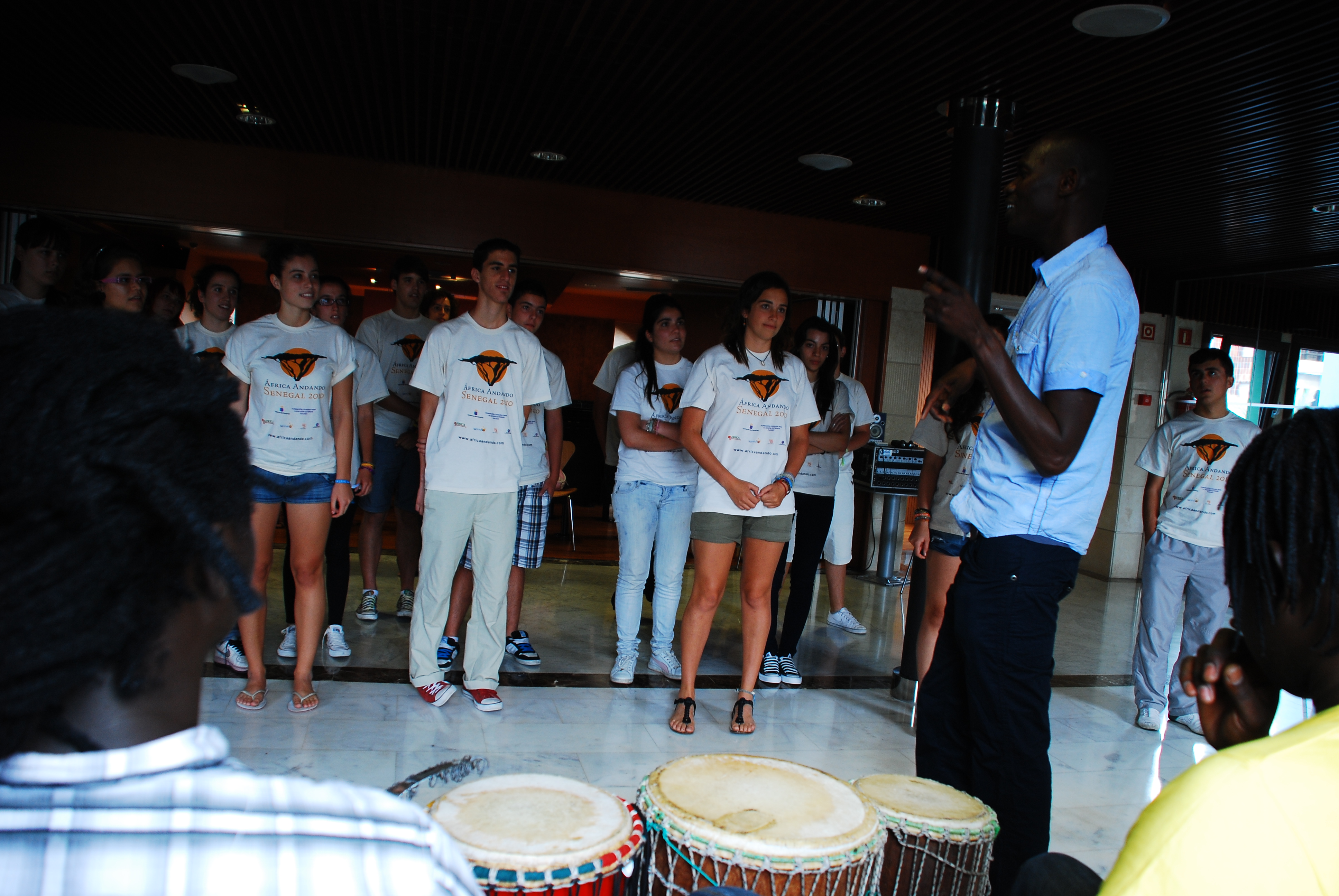 12. Jóvenes del proyecto África Andando en su visita a Casa África
