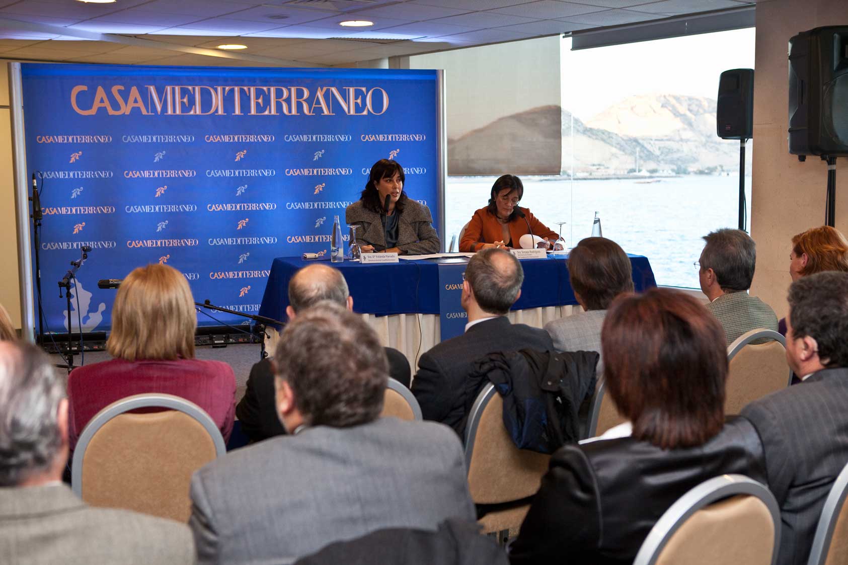 2. Yolanda Parrado, Directora General de Casa Medditerránea y Soraya Rodríguez, Secretaria de Estado de Cooperación Internacional