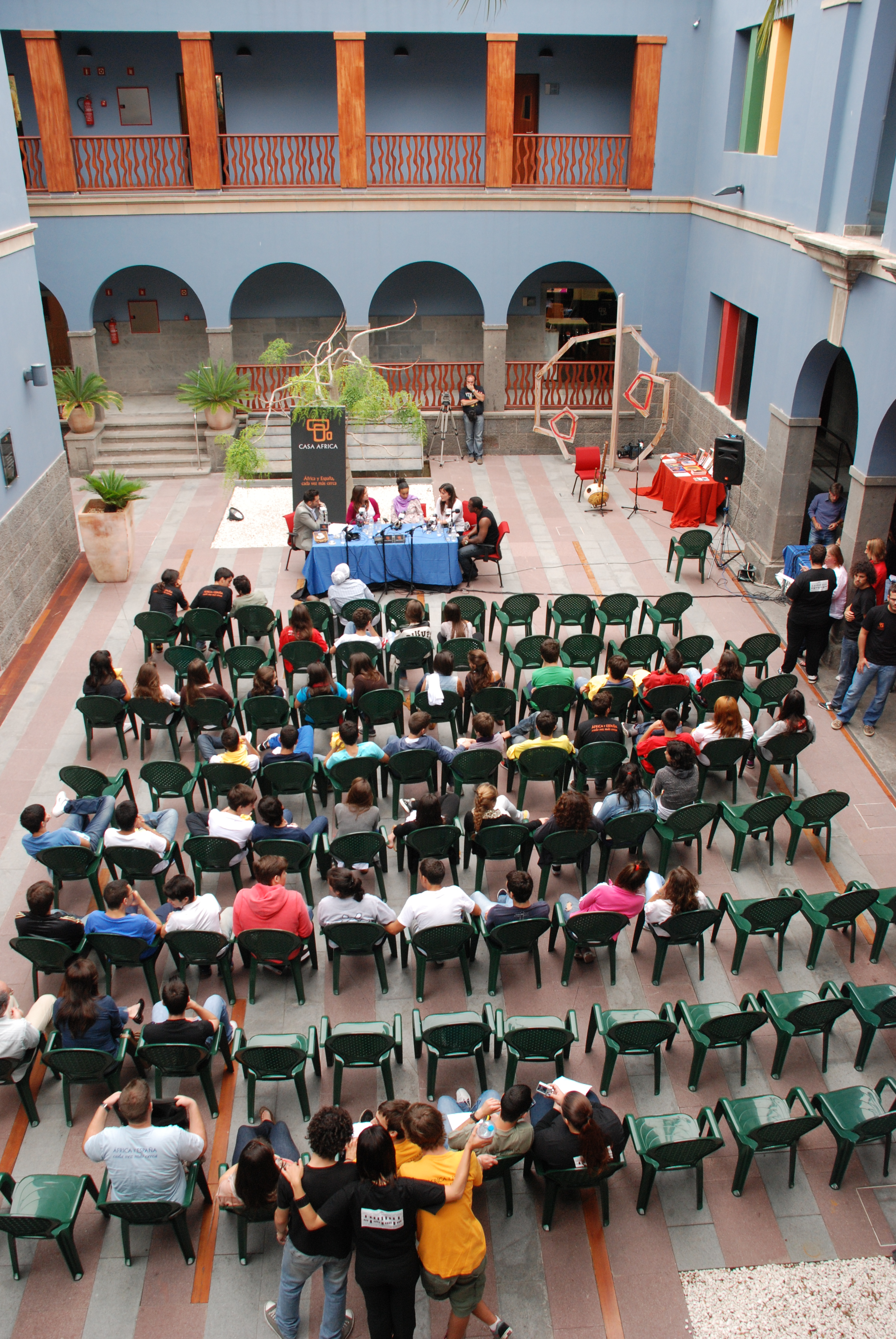 7. Grabación del Programa IES Politécnico, Radio Kuwamba de Casa África