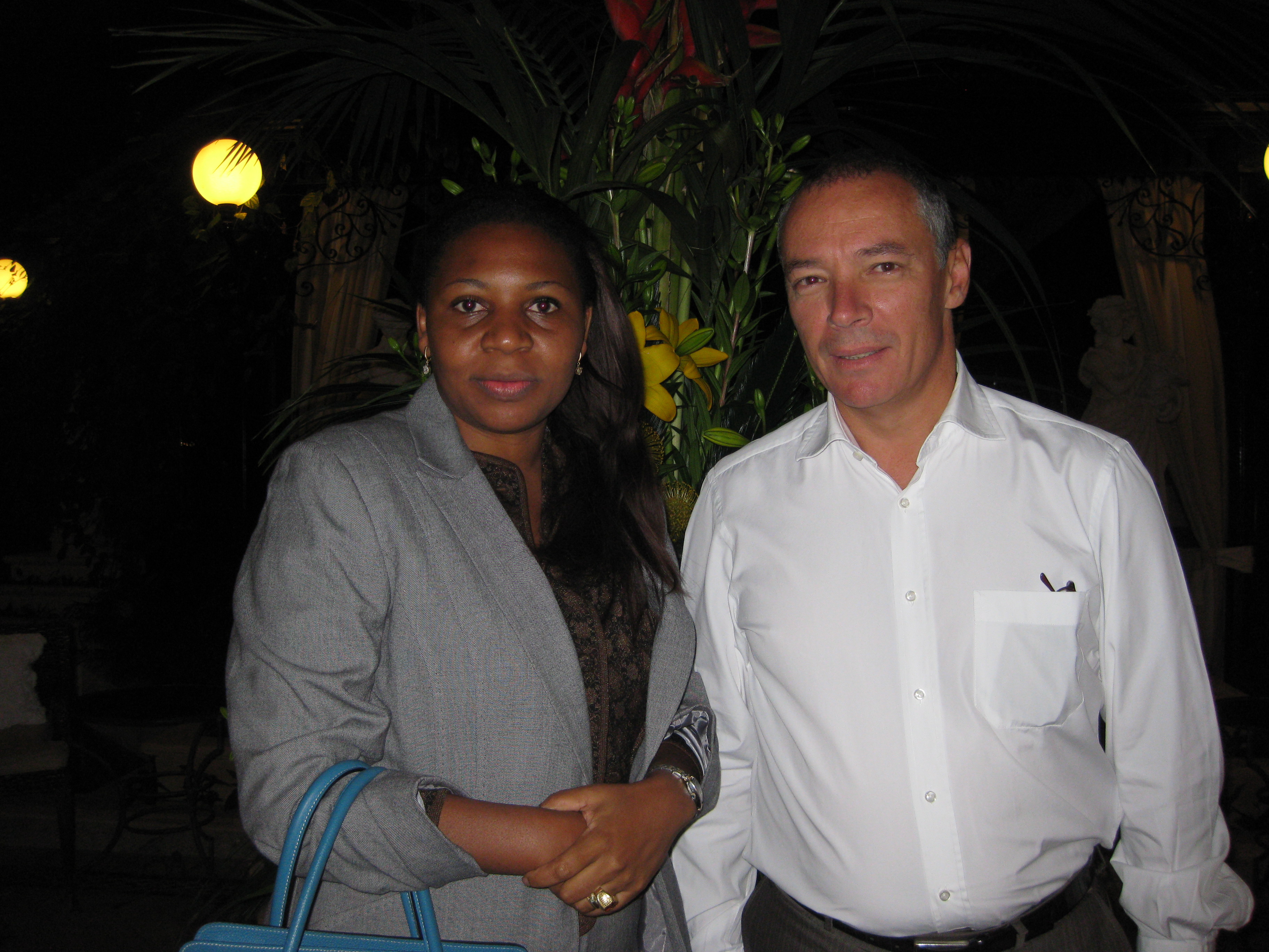 2. Francisca Tatchouop,  Ministra de Economía, Comercio y Promoción Empresarial de Guinea Ecuatorial y Luis Padilla, Secretario General de Casa África