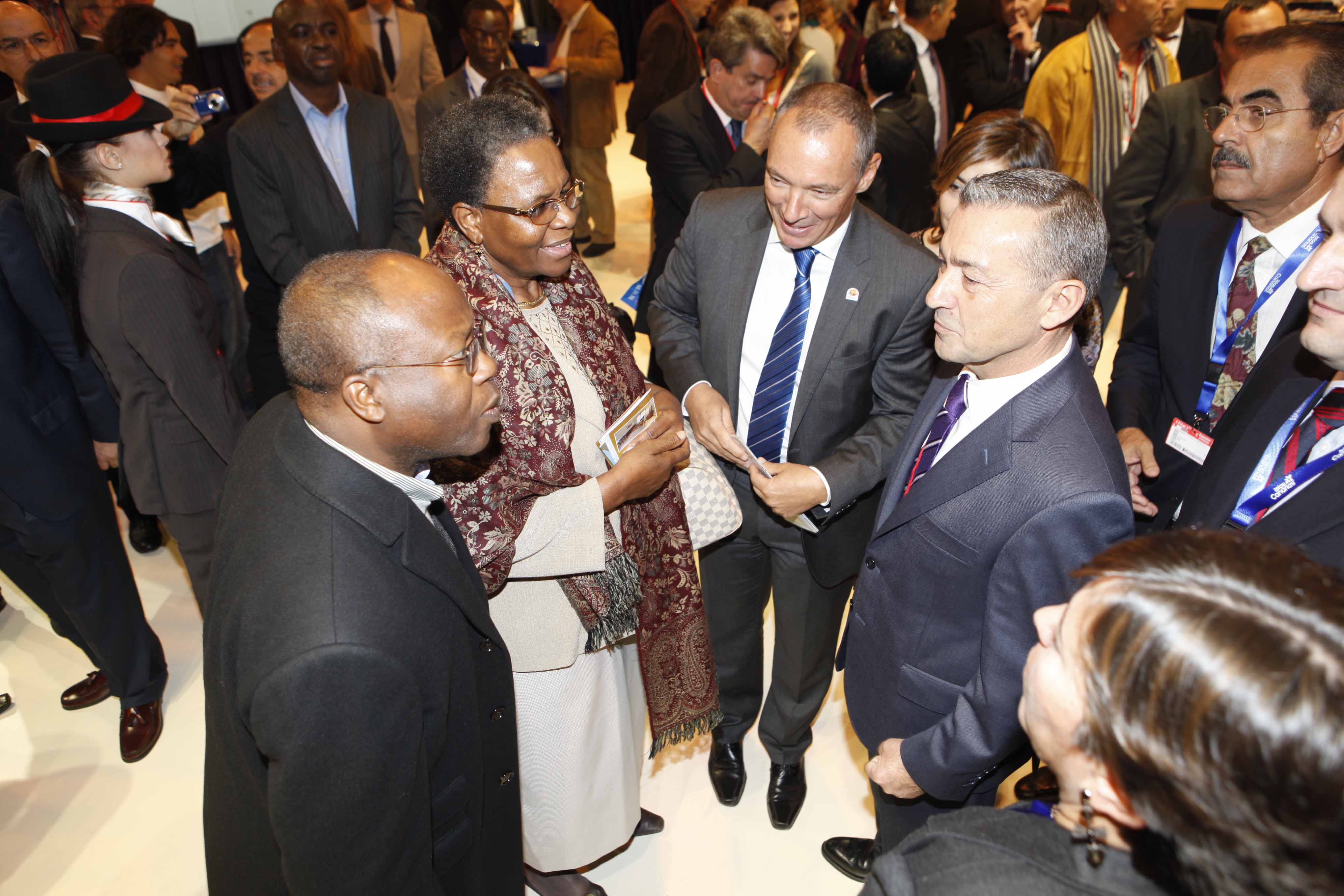 5. Recepción de Paulino Rivero, presidente del Gobierno de Canarias en la inauguración de Investour 2011