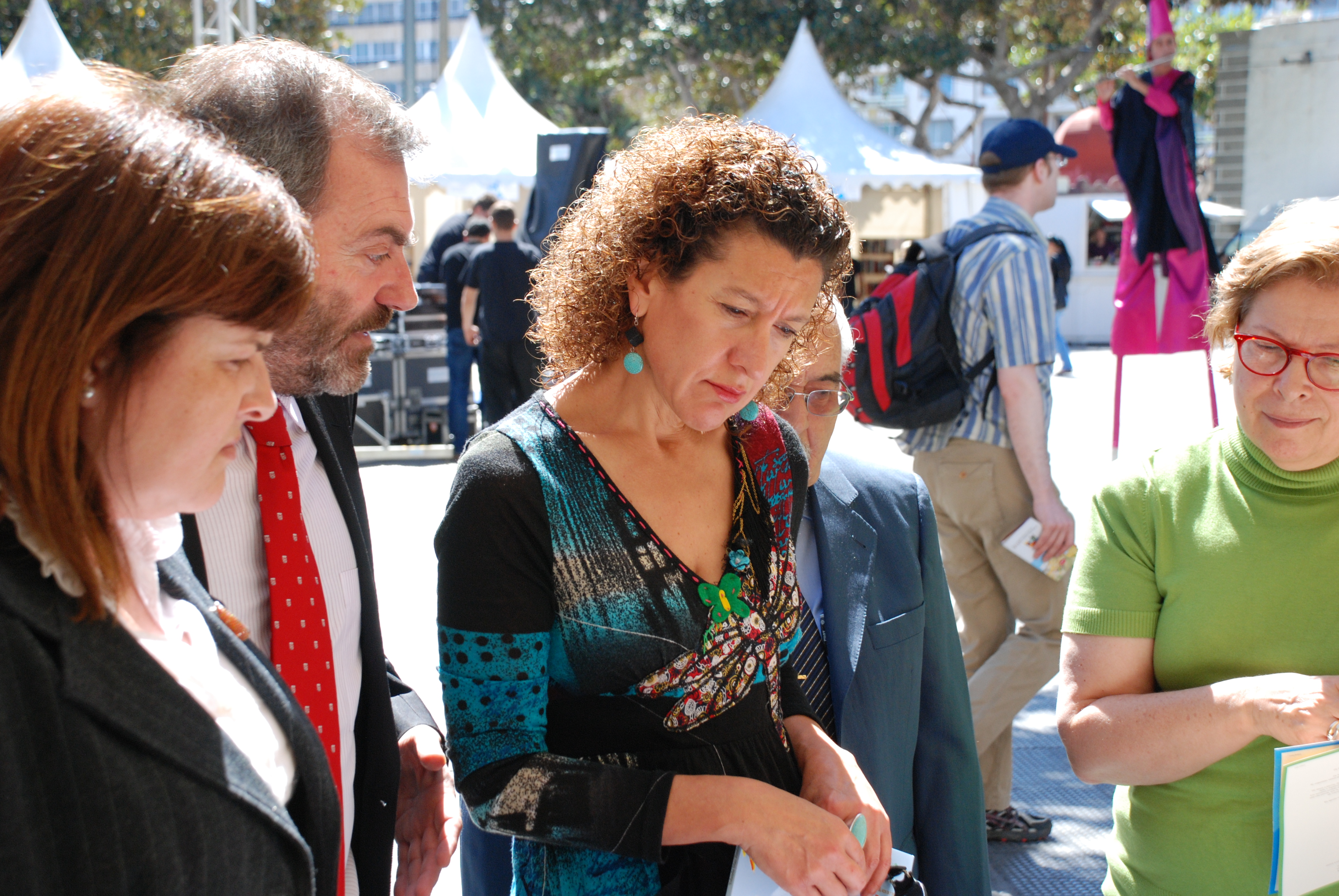 Milagros Luis Brito, Consejera de Educación del Gobierno de Canarias, Ricardo Martínez Vázquez, Director General de Casa África y Rosa María Quintana, Consejera de Cultura del Cabildo de Gran Canaria