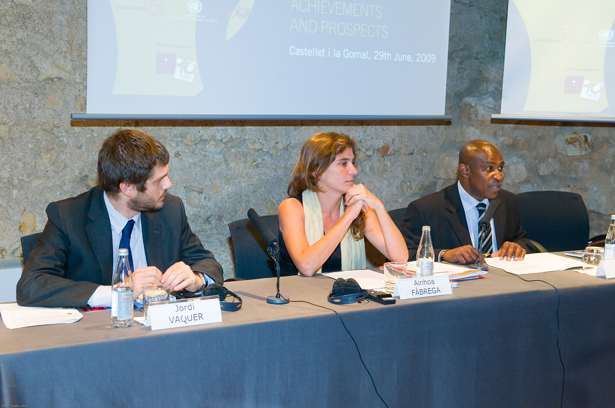 4. Jordi Vaquer, Director de la Fundación CIDOB, Ainhoa Fábrega, Asesora Ejecutiva de Casa África y Daniel Tanoe, economista y miembro de UNECA