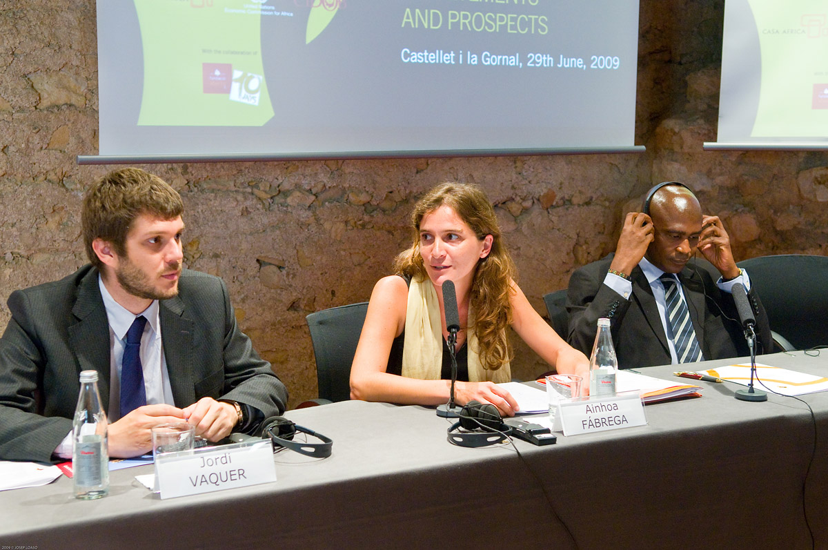 9. Jordi Vaquer, Director de la Fundación CIDOB, Ainhoa Fábrega, Asesora Ejecutiva de Casa África y Daniel Tanoe, economista y miembro de UNECA