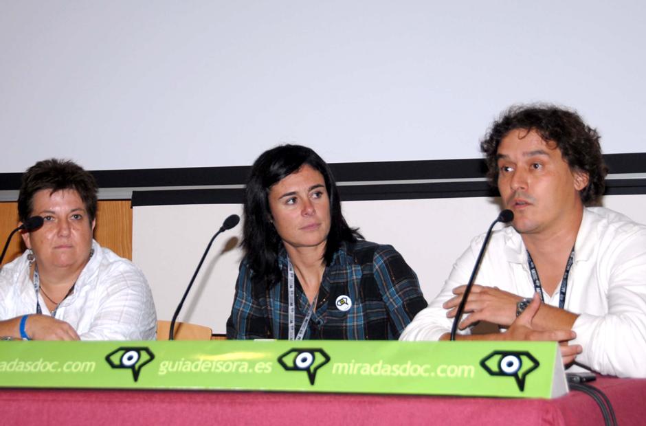 13. Pasabán, alpinista, en el  homenaje al programa Al filo de lo imposible y Alejandro Krawietz, Director de MiradasDoc