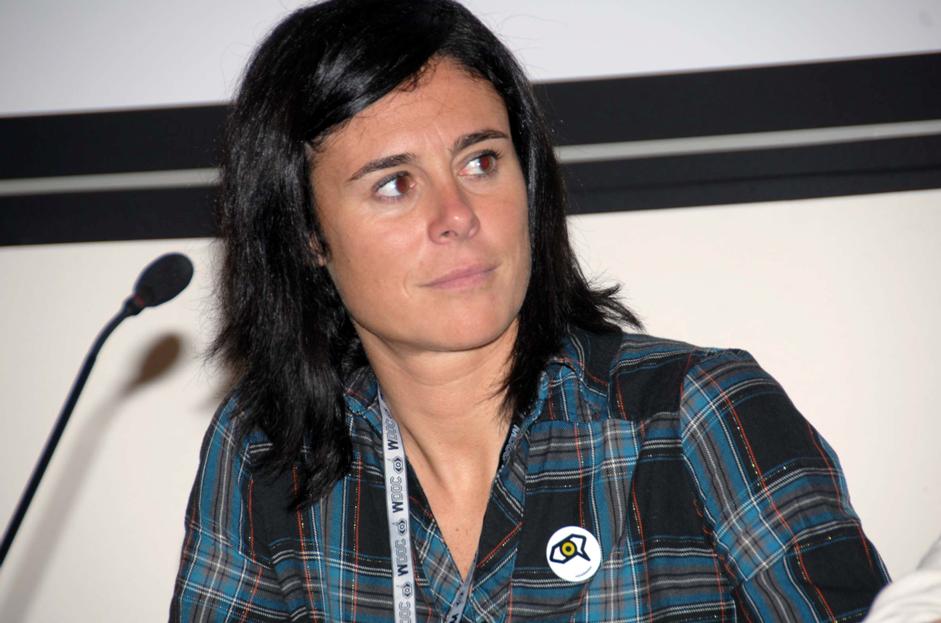 14. Edurne Pasabán, alpinista, en el  homenaje al programa Al filo de lo imposible