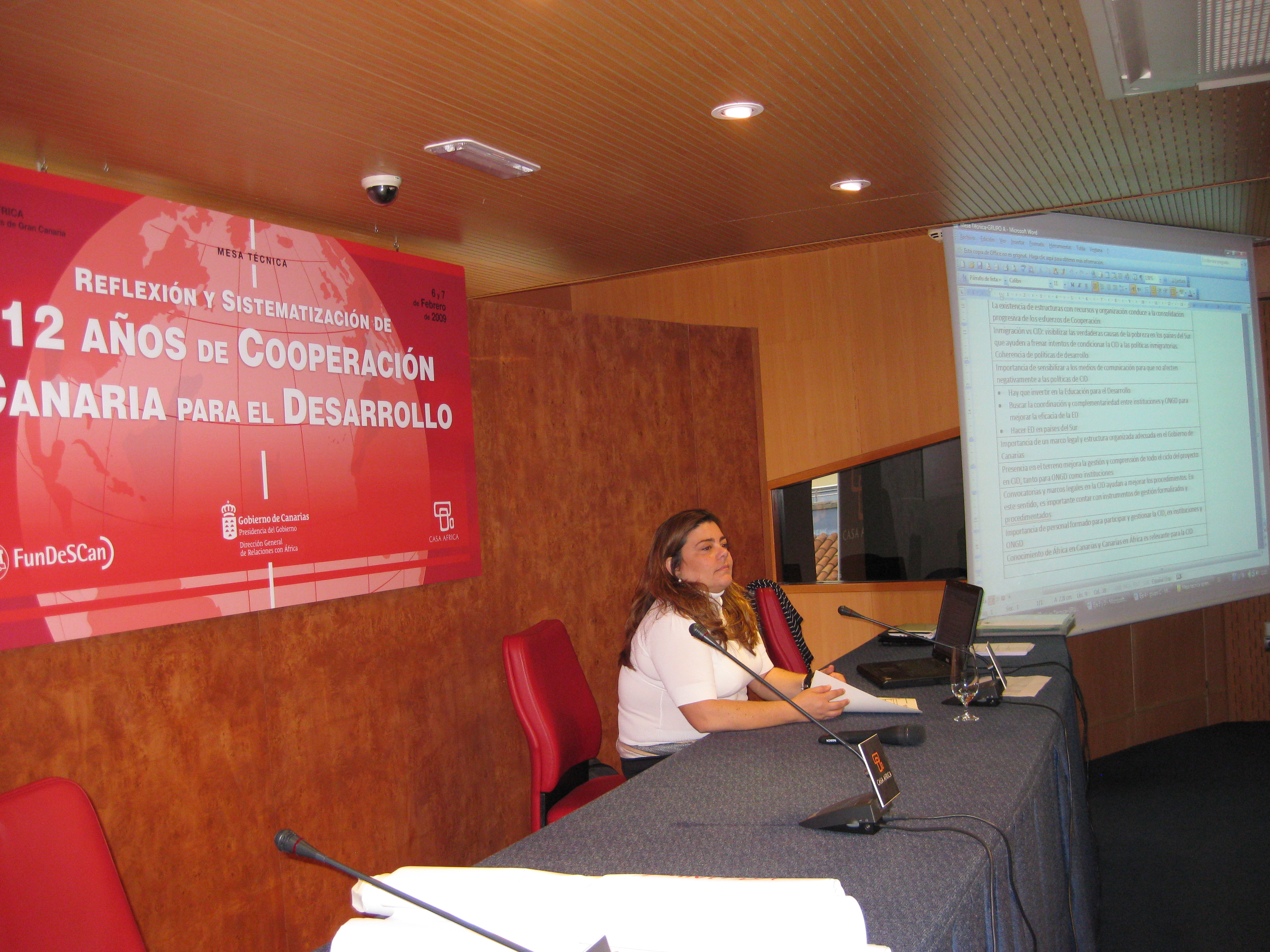 17. Presentación de las conclusiones de las mesas técnicas