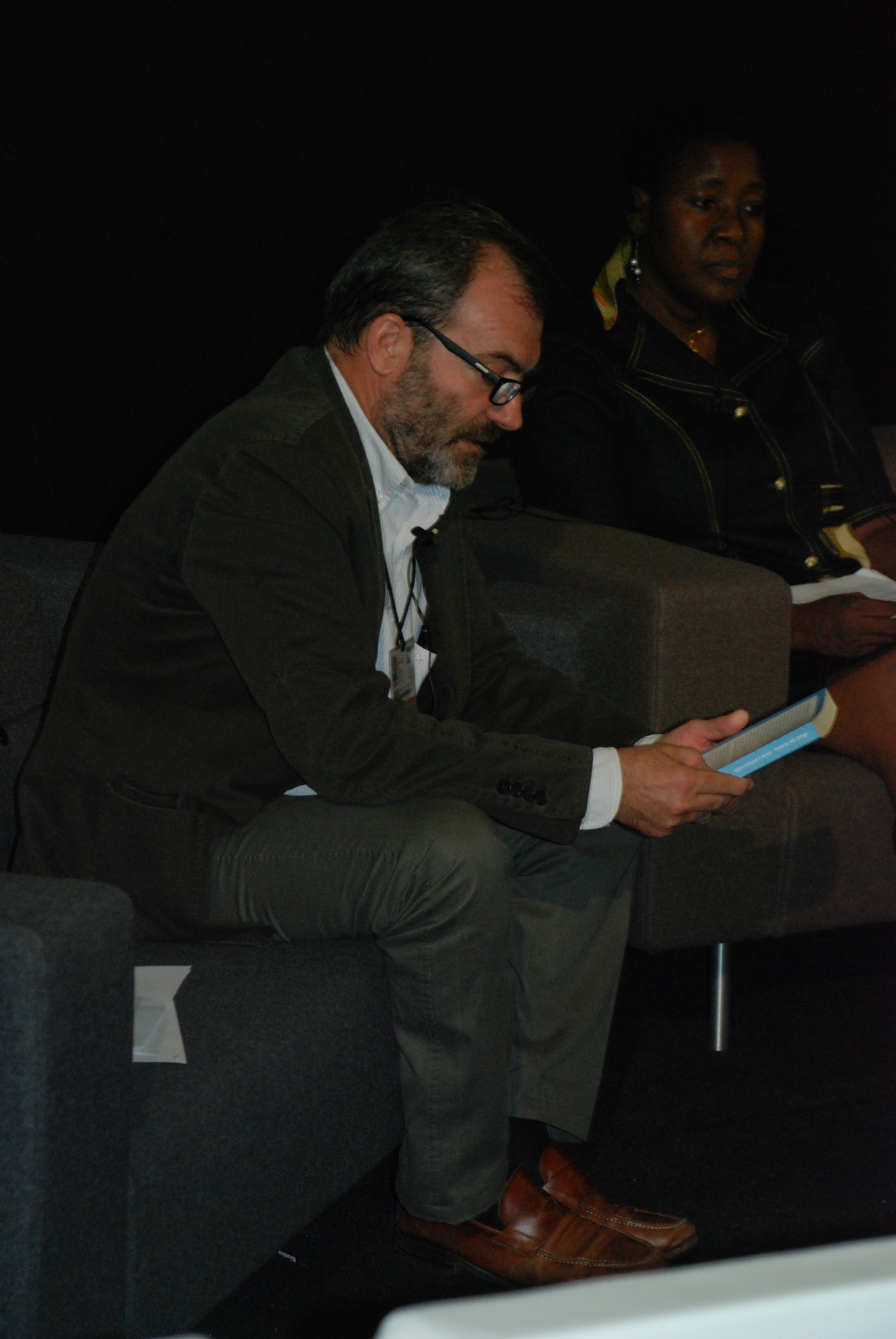 10. Ricardo Martínez -Director General de Casa África- con Jacqueline Ki-Zerbo -esposa del historiador Joseph Ki-Zerbo-