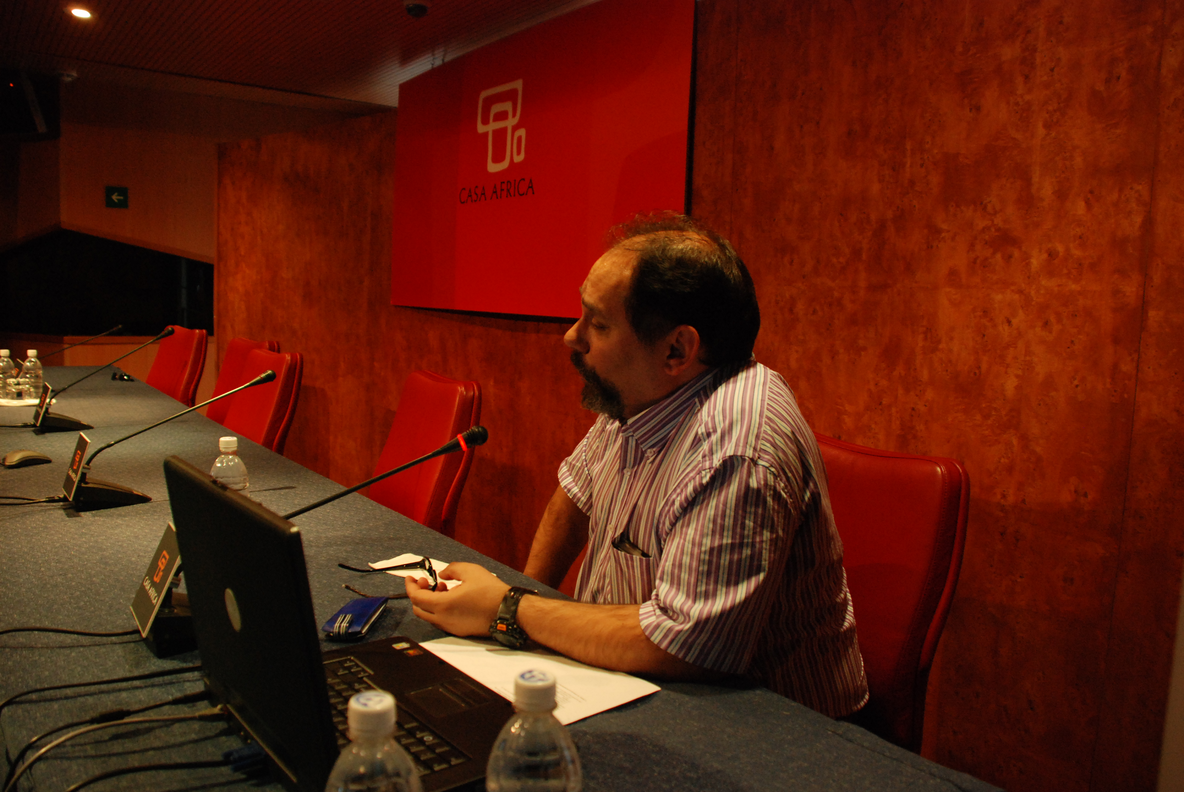 5. Taller Wikiáfrica en el Auditorio Nelson Mandela de Casa África, dirigido por Marcos Tallés -Secretario de Wikimedia en España-
