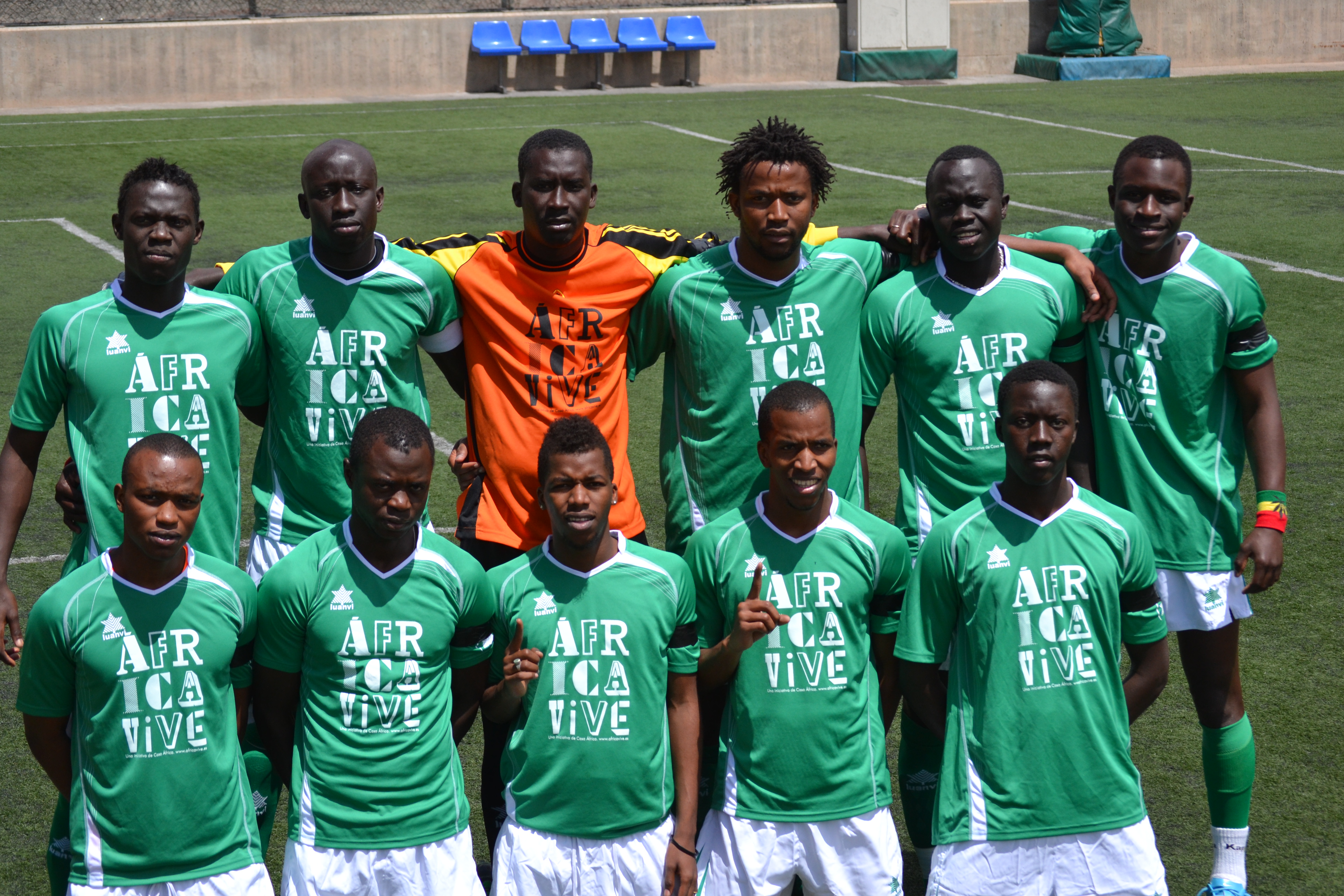 46. Selección de Senegal en el partido entre Senegal y Santo Tomé y Príncipe en la Copa África del Torneo África Vive