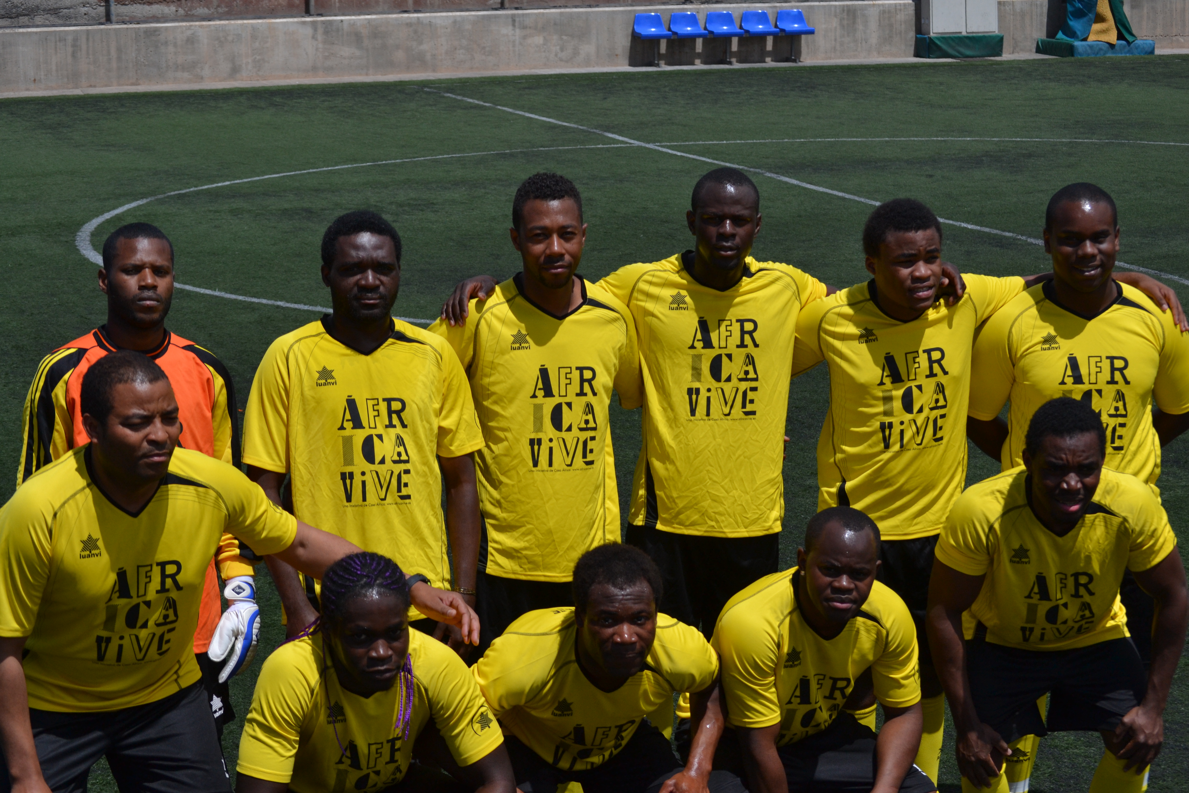 47. Selección de Santo Tomé y Príncipe en el partido entre Senegal y Santo Tomé y Príncipe en la Copa África del Torneo África Vive